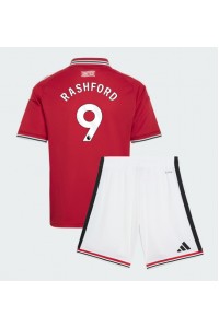 Manchester United Marcus Rashford #9 Jalkapallovaatteet Lasten Kotipeliasu 2026-27 Lyhythihainen (+ Lyhyet housut)